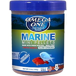 Omega One Marine Mini Pellets with Garlic, 3.5 oz