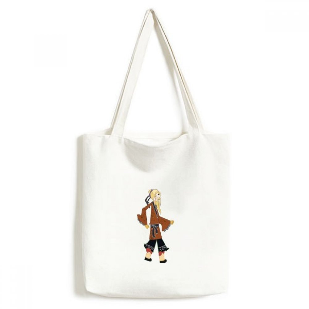 Sac fourre-tout lavable culture chinoise et artisanat motif ombres - 4