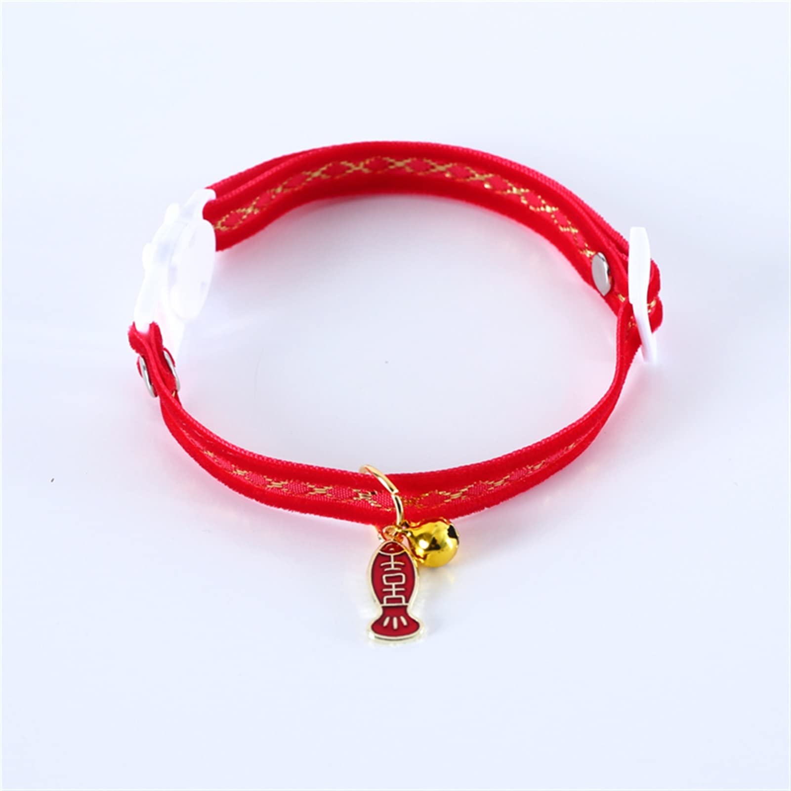 JINGYAN Colliers Velvet Rouge Phnom Penh Collier Collier Fashion Holiday Party Pays Motif Bells Colliers Animaux Puppy Pendentif Collier Accessoires de chaîne(Style 2)