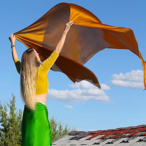 Womens 100% Silk Lightweight Dance Scarves Shawls Veils Wraps Solid Colors3