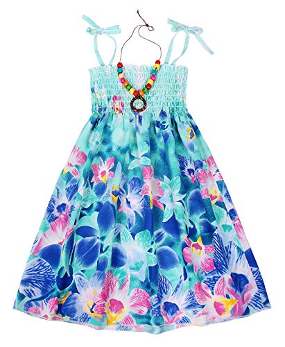 Cotrio Trajes de vestido floral de verão para meninas boho Roupas de verão para crianças pequenas e