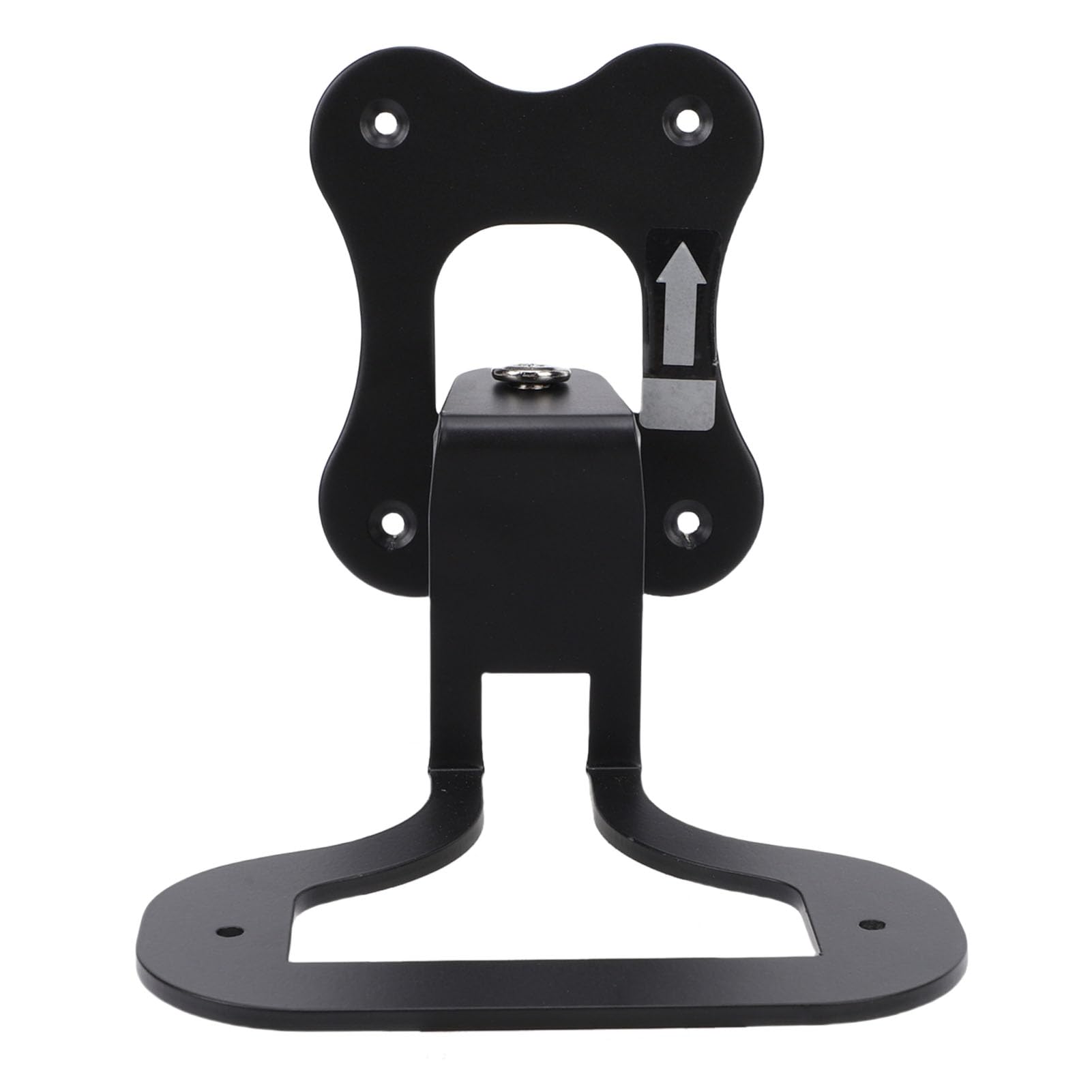 Aramox Soporte de Pared para Altavoz, Soporte de Pared para Altavoz de Metal, Giratorio de 3 Mm de Grosor, Ahorro de Espacio con Tornillos para Enchant, Sala de Estar, Oficina en Casa (Black)