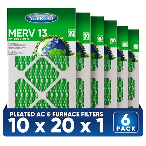 YEEREAD 10x20x1 MERV 13 filter image