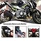 Motorrad-Abgasschalldämpfer Motorrad Schalldämpfer Universal Motorrad Auspuff Schalldämpfer DB Killer Schalldämpfer (60mm) Schwarz Schalldämpferrohr Kompatibel mit 60mm Auspuffrohr