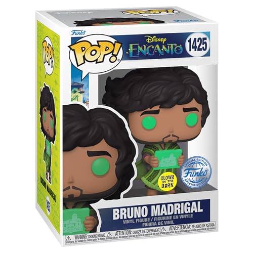 Funko Pop! Disney: Encanto - Bruno Madrigal with Prophecy Special Edition Glow in The Dark Exclusive #1425