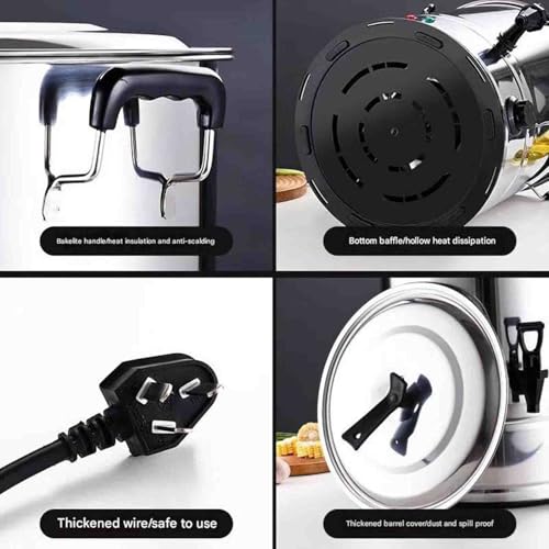 Urna comercial de acero inoxidable de 40 L con control de temperatura 6