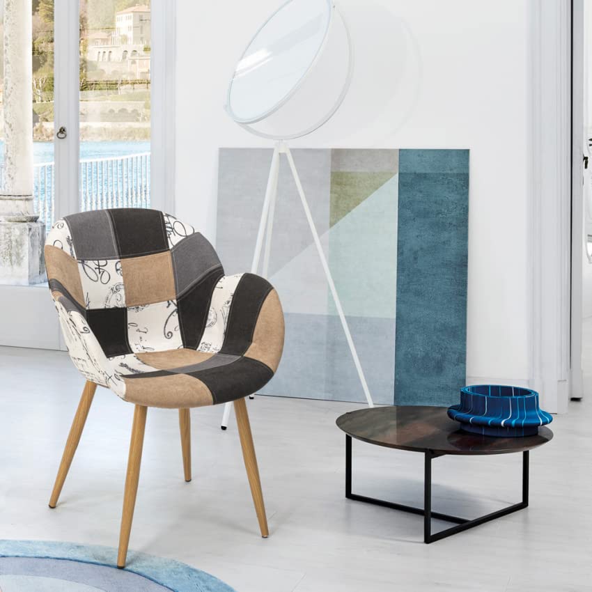 Produce Shop Sedia Poltrona Design Patchwork Nordico Salotto Cucina Studio Finch - Patchwork 4
