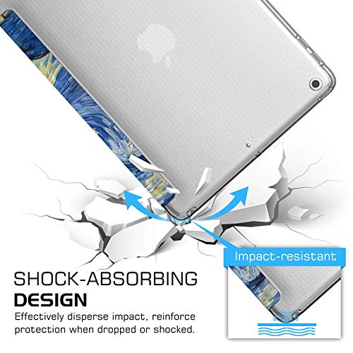 Image of DuraSafe Cases for iPad 8.3 Inch Mini 6th Gen [ Mini 6 2021 ] A2567 A2568 A2569 MK7M3HN /A MLWL3HN /A MK7R3HN /A MK7P3HN /A MLWR3HN /A MK7X3HN /A MK7V3HN /A MK893HN /A Printed Flip Cover- Starry Night