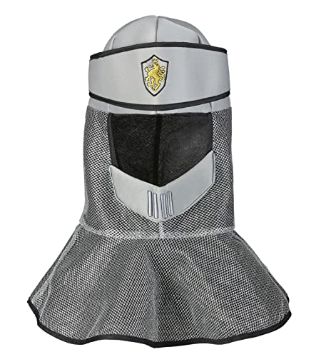 W WIDMANN MILANO Party Fashion - 03585 - Yelmo de caballero, plata, Edad Media, guerrero, sombrero, tocado, accesorio, carnaval, fiesta temática