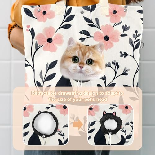 Bolsa para mascotas antipánico de lona transpirable con estampado 4