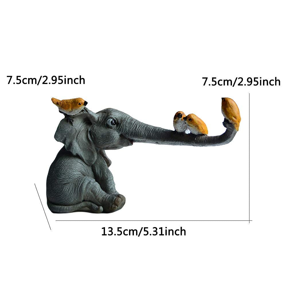 Escultura moderna decoración arte estatua estatuilla colección ornamento estatuas y figuras de elefante decoración del hogar, creatividad encantadoras esculturas de animales adornos, gabinete de vino