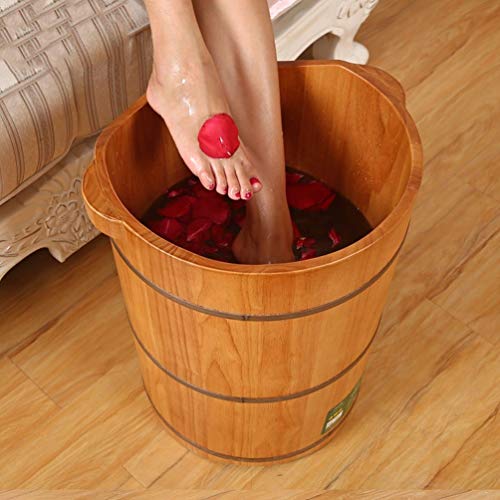 Spa de pies de barril de madera para pedicure miniatura 6