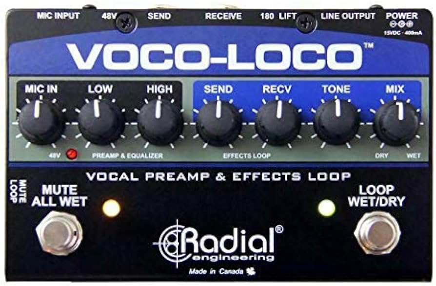 Radial VOCO-LOCO ボーカルエフェクトループスイッチャー Amazon | ラジアルエンジニアリング Voco-Loco エフェクト