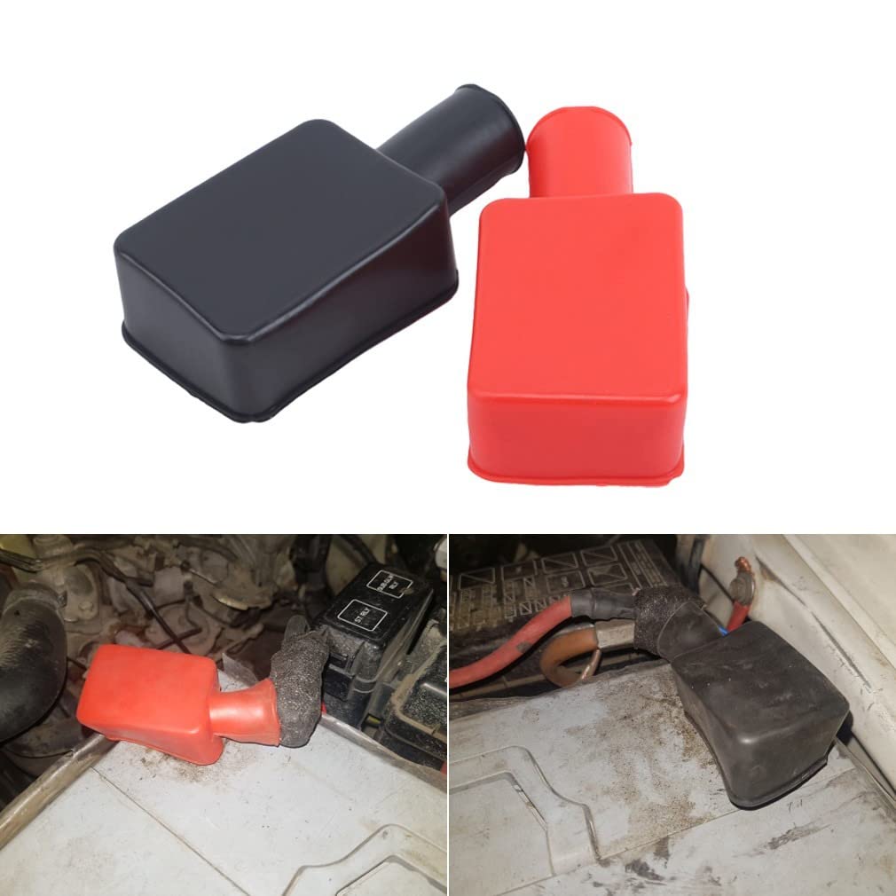 Tappi per Terminali Batteria, Coperchio Del Terminale Della Batteria Dell'auto Coperchio di Protezione Del Terminale Della Batteria Moto Barca Auto Coperchio Isolante Del Terminale Della Batteria