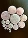 Lobal Domination PAIR of Rose Quartz Organic Stone Plugs Gauges - up to 38mm available! (1&1/2