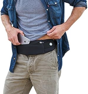 The Belt of Orion Survival Gear Travel Running Belt Waist Fanny Pack Hands Free Way to Carry Sanitizer, Face Mask, Phone, Passport, Keys, ID, Money & Everyday Essentials (Travel 9