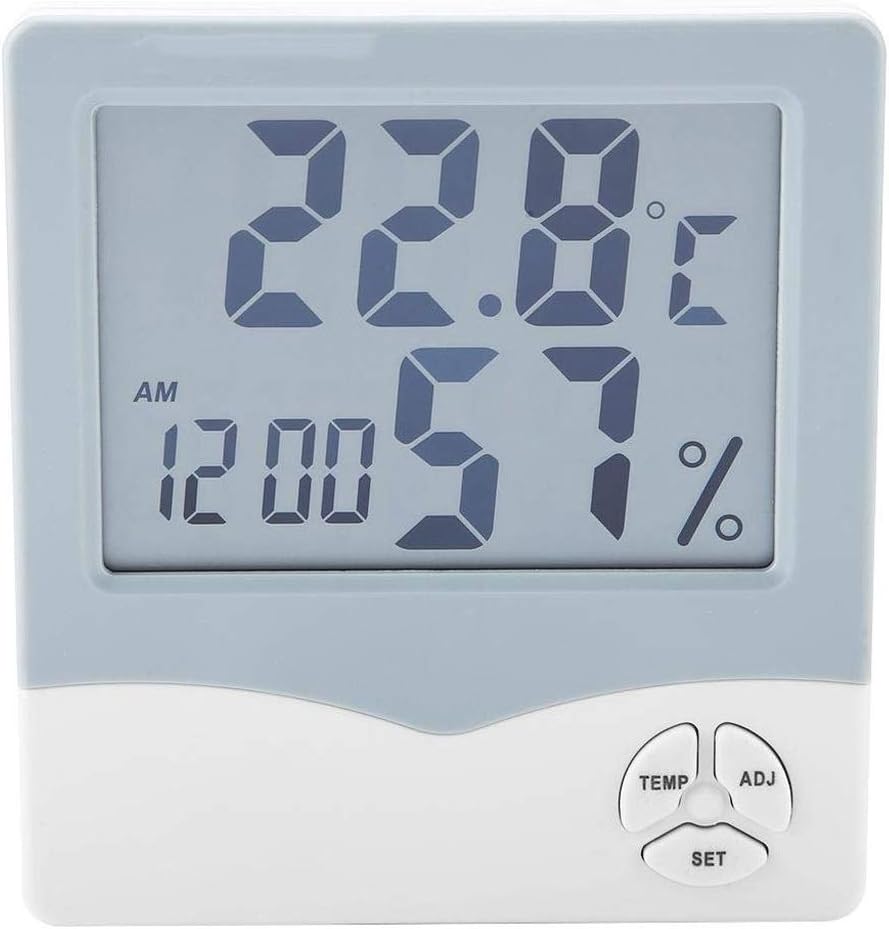 Electronic Temperature and Humidity Meter Home Precision Thermometer Alarm Clock Baby Room Indoor Temperature Digital Display High Precision