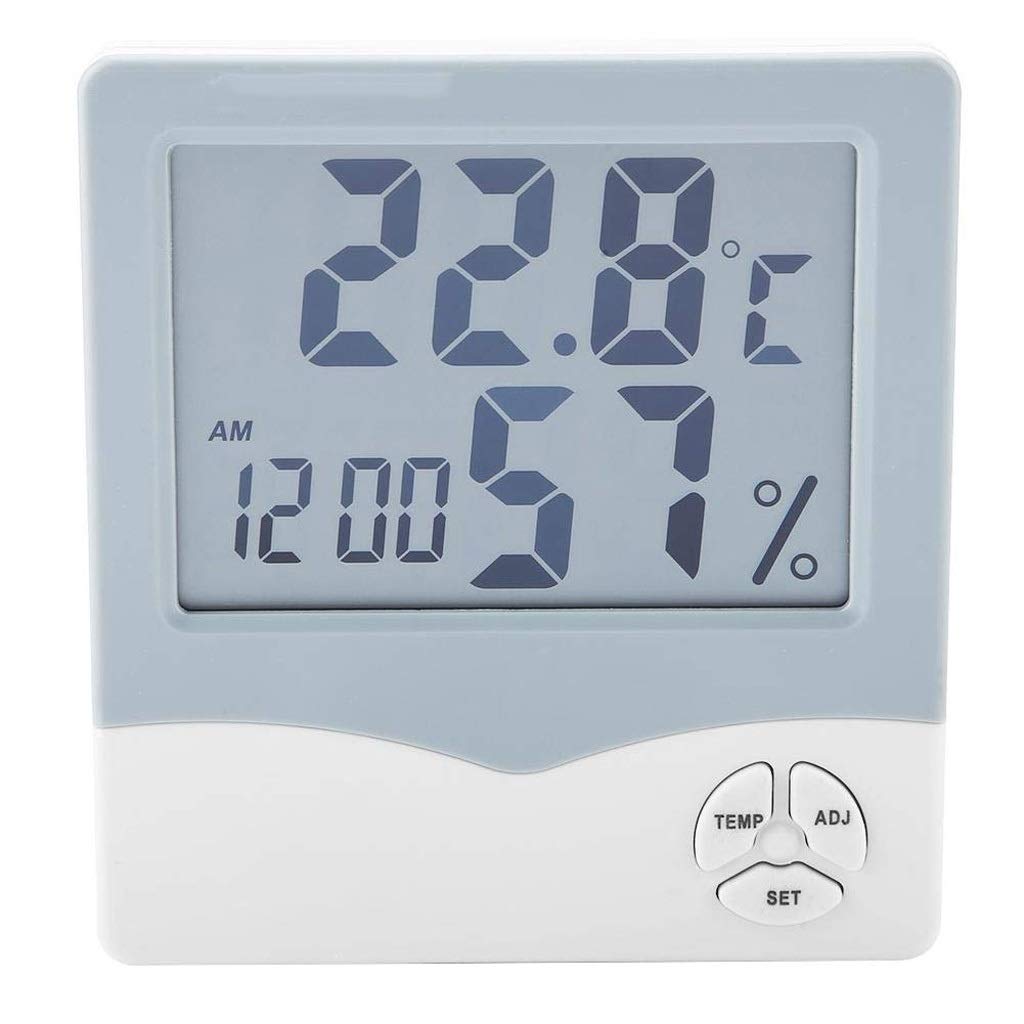 Elektroniczny miernik temperatury i wilgotności domowy precyzyjny termometr budzik pokój dziecięcy temperatura wewnętrzna wyświetlacz cyfrowy wysoka precyzja
