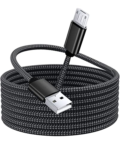Micro USB Cable 5M, Long Android Charger Cable, Micro Charging Cable Nylon Braided Compatible With Samsung S7/ S6/ S5, ps4 controller charger cable, Kindle Fire, Sony, HTC