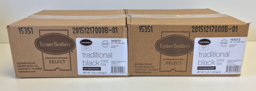 Farmer Brothers Black Iced Tea - 1 Oz Filterpacks (48 Count)