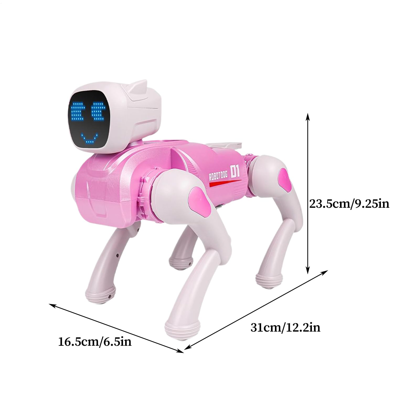 Cucciolo Robot Giocattoli Educativi Realistici Figure Telecomandate | Cane Robot Giocattolo Programmabile Per Bambini Ragazzi Casa Scuola Giardino Viaggio Compleanno Natale Festa