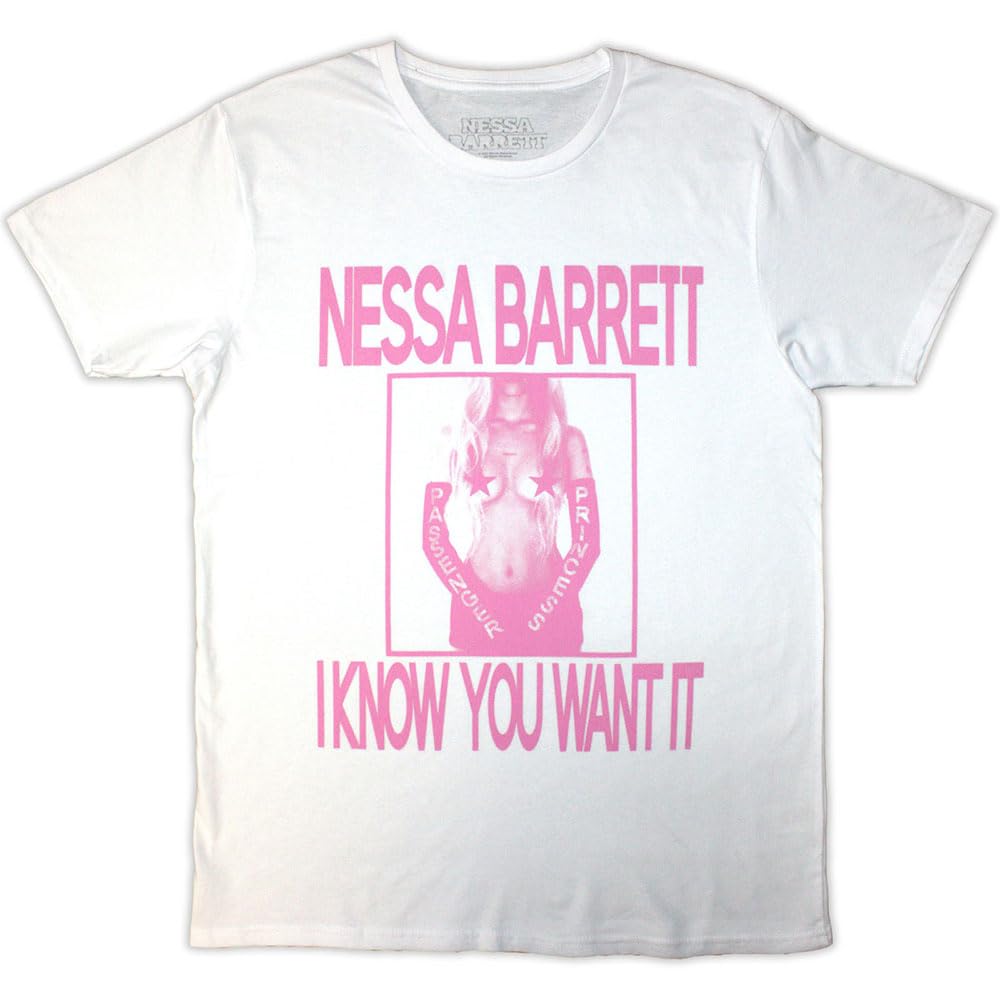 Rock Off officially licensed products Nessa Barrett I Know You Want It T Shirt M White