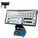 Dorehouse Akku Lampe für Makita 18V Akku, 90W 5400LM Led Arbeitsleuchte, Strahler Tragbares Flutlichter Baustellen Lampe,mit 2 USB für Camping, Autoreparaturen（Ohne Akku）