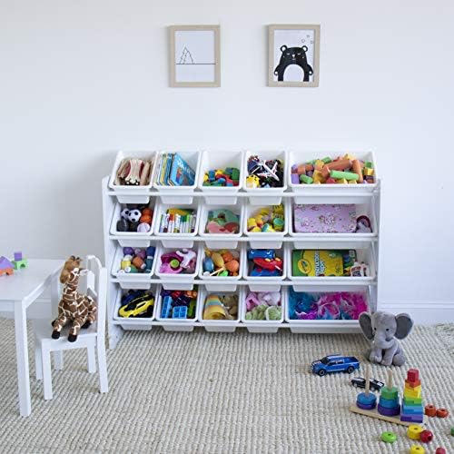 Humble Crew Storage Organizer with 20 Storage Bins, White (WO814) 7 51GiPUy7ddL. AC