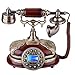Produktbild ASHATA Retro Telefon mit Wählscheibe, FSK/DTMF Vintage Antike Schnurgebundenes Analog-Telefon,Klassisch Home Telefon Festnetztelefon mit Automatische IP-Funktion für Hause Büro Sterne-Hotel usw.