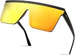 FEISEDY Fashion Oversize Siamese Lens Sunglasses Women Men Succinct Style UV400 B2470
