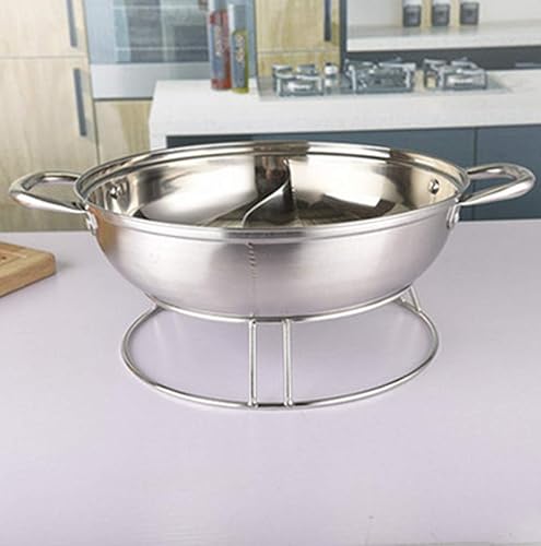 Miniatura 6 de Wok anillodoble sólido Pot RackCromo alambre de acero Wok Rack aislado Pot Mats Cookware AnilloWok accesorios