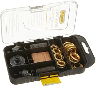 General Tools 81264 Multi Grommet Tool Kit, 3/8" and 1/2" Rustproof, Solid Brass