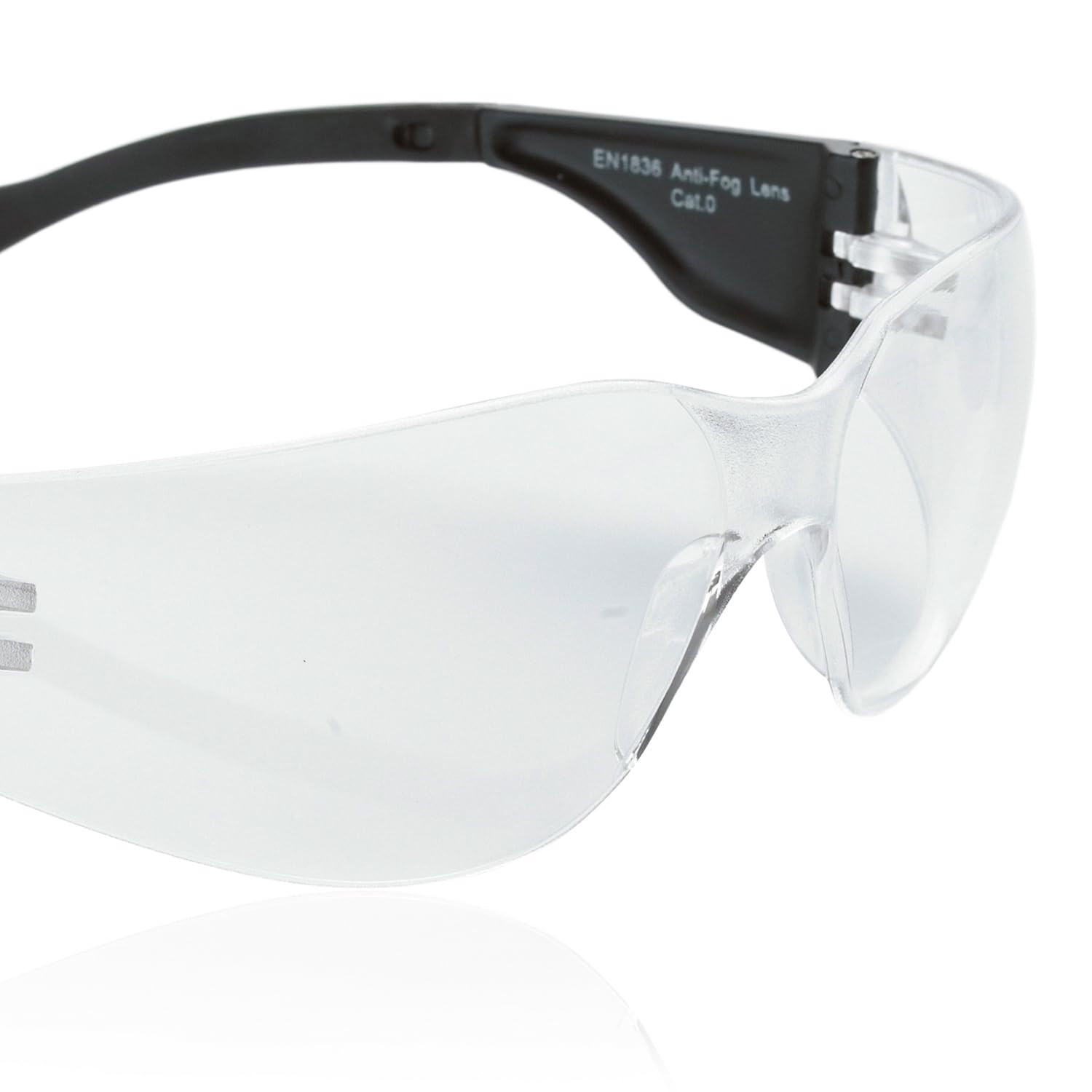 SWISSEYE Outbreak S Sportbrille für schmale Gesichter (100% UVA-, UVB- und UVC-Schutz, minimales Gewicht, splitterfreies Fassungsmaterial PC, Polycarbonatscheibe, inkl. Mikrofaserbeutel), Schwarz