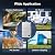 16L Propane Tankless Hot Water Heater, 4.3 GPM Camping Portable Water Heater with Digital Display and Overheat Protection for RV Camp Trips Cabins Barns