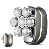 Gentle Painless Women Electric Shaver, 6-in-1 Skin-Friendly Body Razor, 7D Floating Head IPX6 Waterproof Wet Dry Shaver for Sensitive Skin