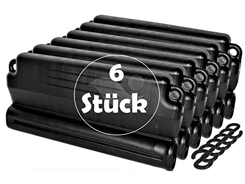 Ice pressure pads set of 6 for pool, winter, filled with sand with connecting hooks.