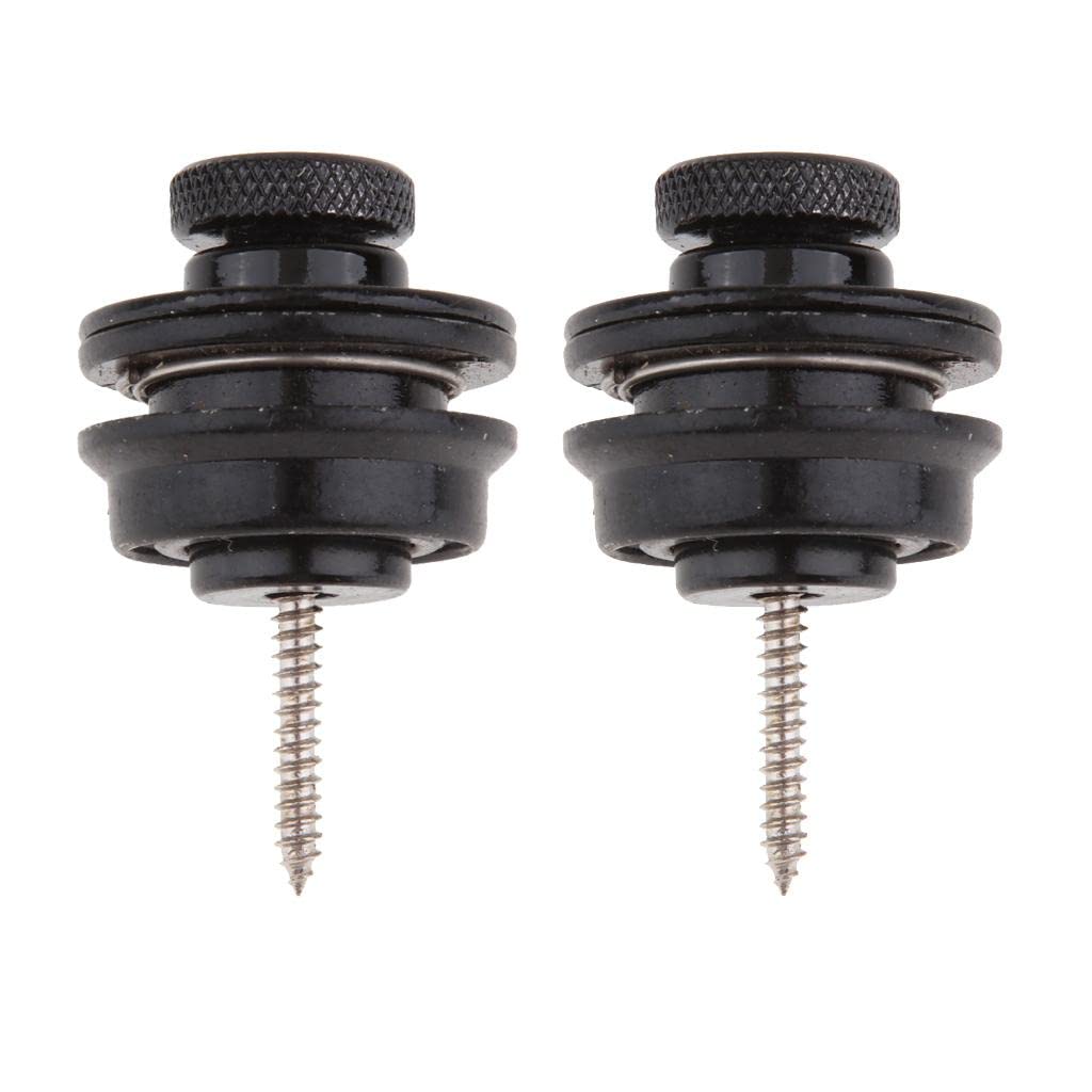 ATORSE 2x Guitar Strap Locks Buttons Security Straplocks Strap Retainer System-image-24