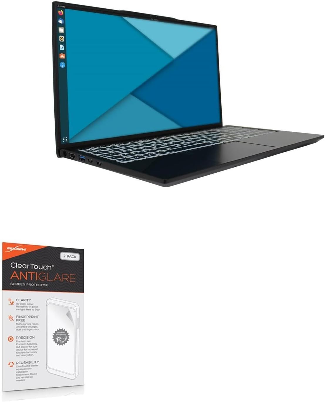 BoxWave Screen Protector Compatible with Entroware Proteus EL07R4 (15 in) - ClearTouch Anti-Glare (2-Pack), Anti-Fingerprint Matte Film Skin