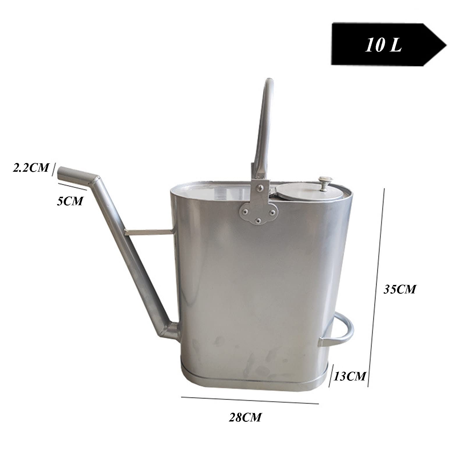 BHBXZZDB Garrafa bidon de Metal de 5L/10L/15L/20 litros Ideal para Gasolina y químicos también como deposito para Aire Acondicionado Camping Furgoneta Camper