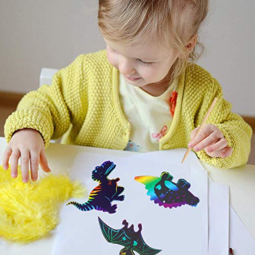 Arcobaleno Scratch Art, 48pcs Carta Scratch Art