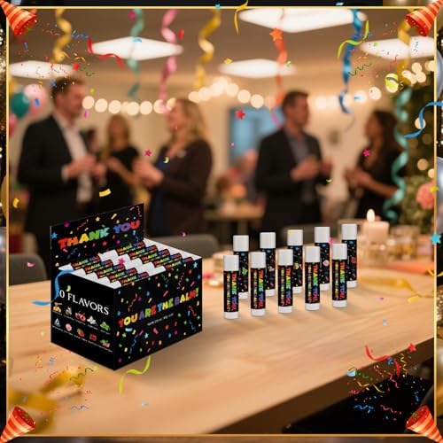 Image of 50 Pack Employee Appreciation Gifts Moisturizing Lip Balms Bulk for Staff Teacher Team Employees Small Thank You Gift You're The Balm Winter New Year Appreciation Party Favors for Coworkers Volunteer