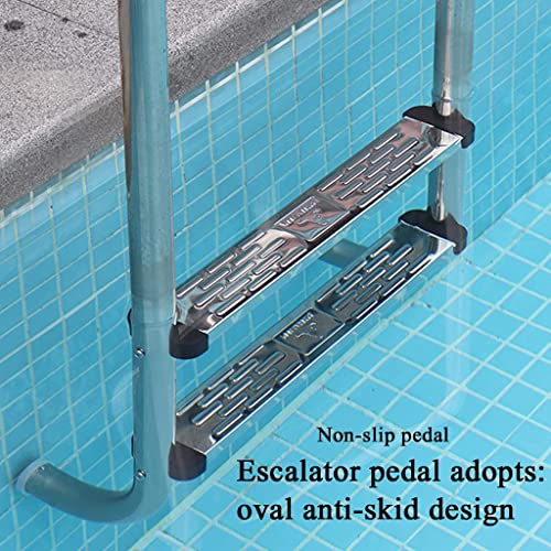 Escalera para piscina de acero inoxidable 3 peldaños miniatura 2
