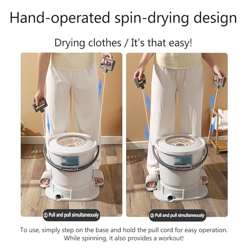 Sèche-linge manuel pour camping et studio sans électricité - 7