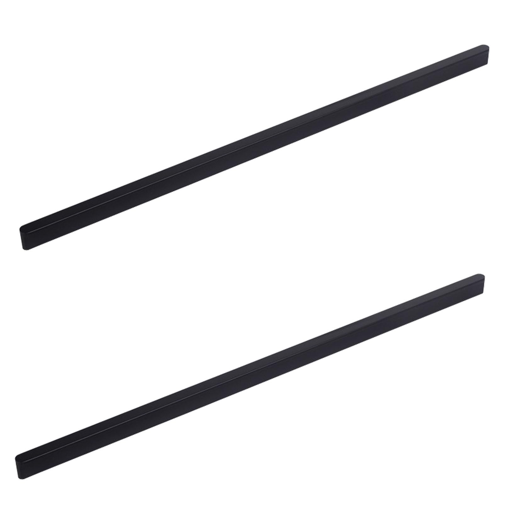 Semplicità moderna, maniglie for armadietti da cucina nere, maniglie for armadietti da 2 pezzi Moderne, solide lega di alluminio | Superficie anodizzata, centro fori: 64.900 mm, maniglie for armadiett