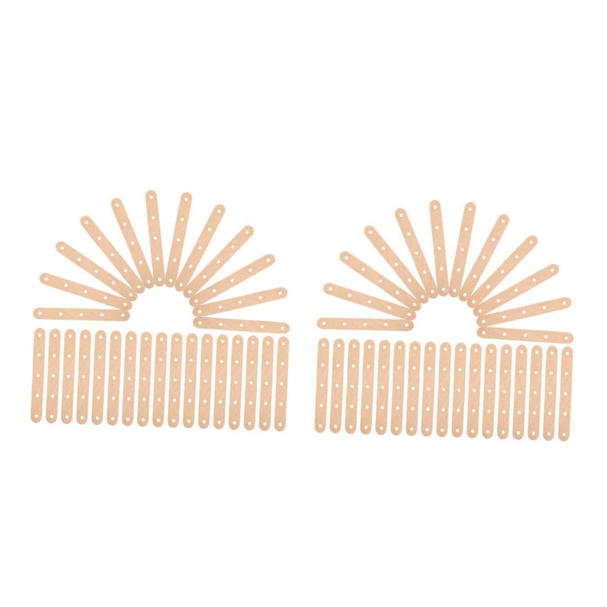 SEWACC 2 Ensembles Bâtons Avec Trous Pour Bâtonnets À Glace Pour Projets Diy Matériel De Modélisme Et Artisanat Polyvalent Pour Adultes 150 Pièces * 2