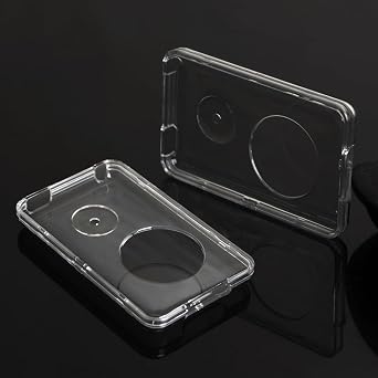 Clear Hard Snap-on Case Cover for Apple iPod Classic 6th 7th 80GB, 120GB Thin 160GB Released on 2009 + Screen Protector(10.5mm Thickness Thin Version)