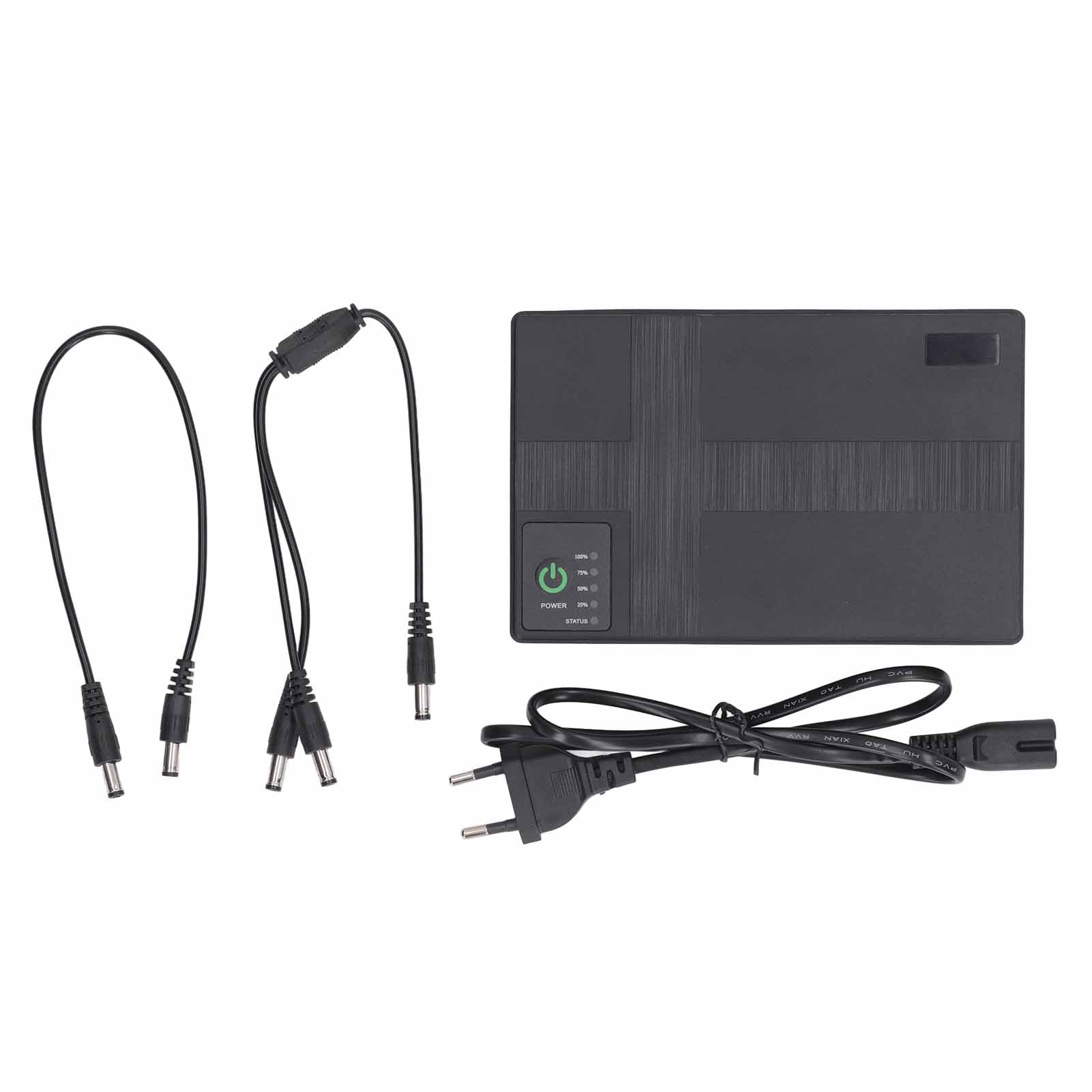 10400mAh Podwójne Wejście UPS Zapasowy Akumulator Mini Powerbank do Routera Modem Kamera Bezpieczeństwa 5V 9V 12V 2A, Wyjście POE 15V 24V 1A, do Rejestratora Linii Papilarnych,