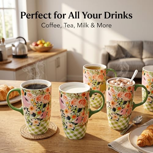 Taza de viaje de cerámica 17oz con tapa y caja de regalo miniatura 5
