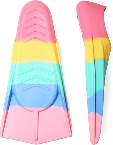 Miniatura 7 de Aletas de natación para niños, aletas cortas de natación juveniles para entrenamiento de natación de regazo para niñas y niños Makaron