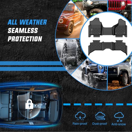 Image of Nilight TPE Floor Mats for Dodge Ram 1500 Quad Cab 2013-2018